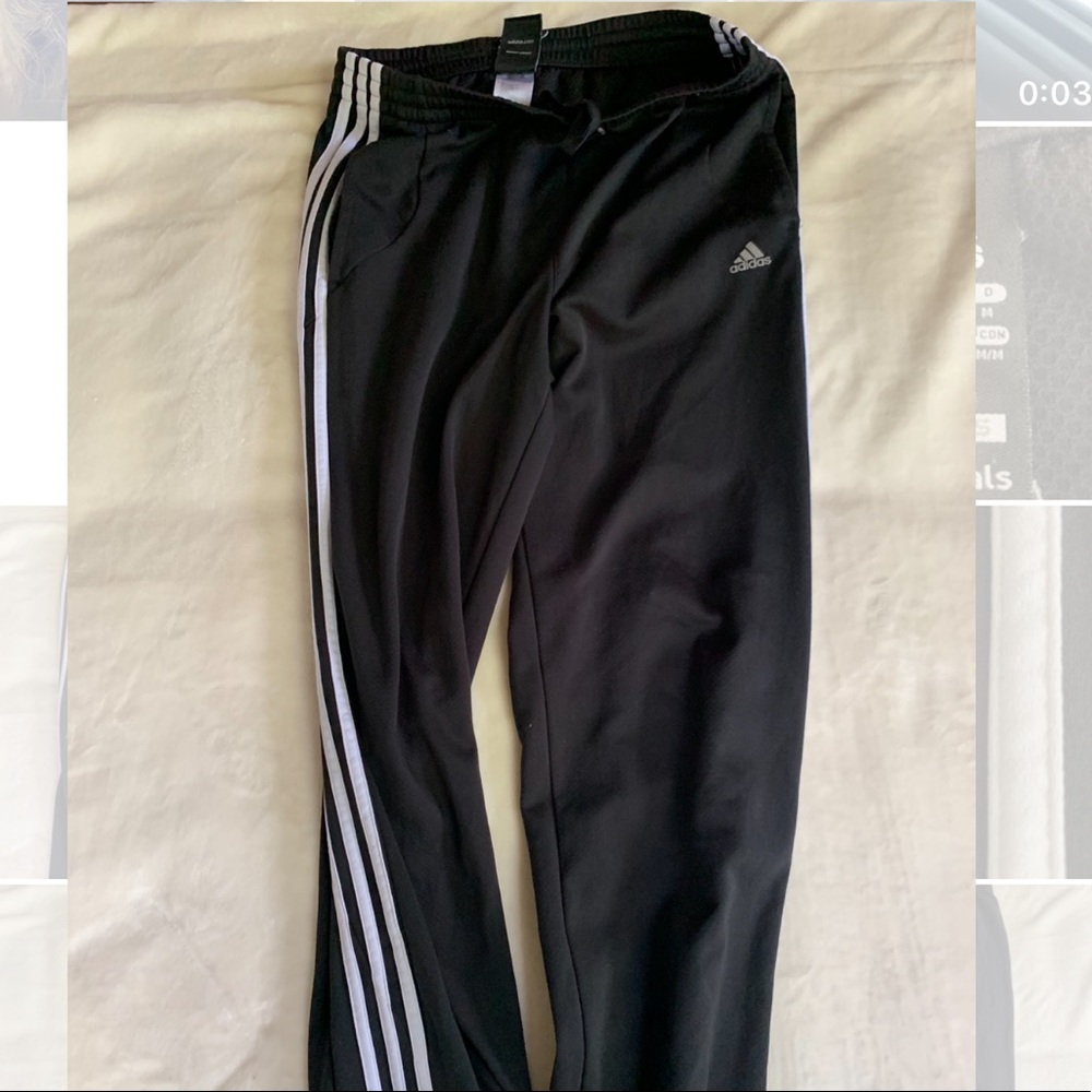 black adidas sweatpants!